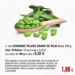 Abordo Edamame pelado vainas de soja oferta
