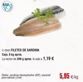 Abordo Filetes de sardina oferta