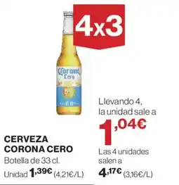 Supercor CORONA CERO Cerveza oferta