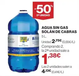 Supercor SOLÁN DE CABRAS Agua sin gas oferta