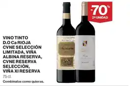 Supercor Vino tinto d.o ca rioja cvne selección limitada, viña albina reserva, cvne reserva selección, viña xi reserva oferta