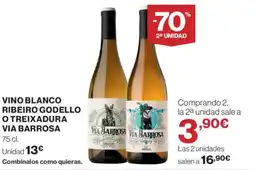 Supercor Vino blanco ribeiro godello o treixadura via barrosa oferta