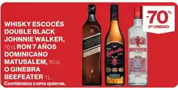 Supercor Whisky escocés double black johnnie walker ron 7 años dominicano matusalem oferta