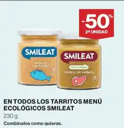 Supercor SMILEAT En todos los tarritos menú ecológicos oferta