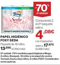 Supercor FOXY Papel higiénico seda oferta
