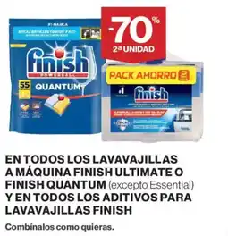 Supercor FINISH En todos los lavavajillas a máquina finish ultimate o finish quantum yen todos los aditivos para lavavajillas oferta