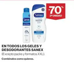 Supercor SANEX En todos los geles y desodorantes oferta