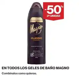 Supercor MAGNO En todos los geles de baño oferta