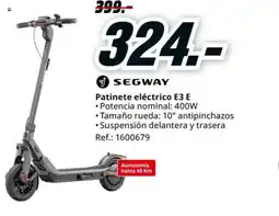 MediaMarkt SEGWAY Patinete eléctrico E3 E oferta