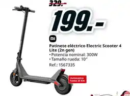 MediaMarkt Patinete eléctrico electric scooter 4 lite (2n gen) oferta