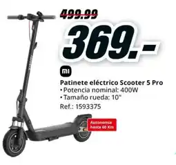 MediaMarkt Patinete eléctrico Scooter 5 Pro oferta