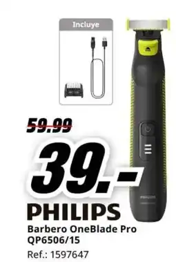 MediaMarkt PHILIPS Barbero OneBlade Pro QP6506/15 oferta