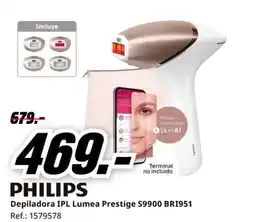 MediaMarkt PHILIPS Depiladora IPL Lumea Prestige S9900 BRI951 oferta