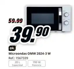 MediaMarkt Microondas OMW 2024-3 W oferta