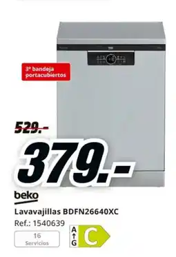 MediaMarkt BEKO Lavavajillas BDFN26640XC oferta