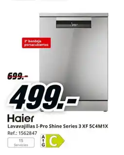 MediaMarkt HAIER Lavavajillas I-Pro Shine Series 3 XF 5C4M1X oferta