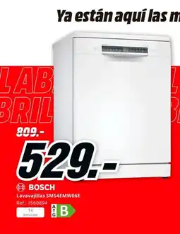 MediaMarkt BOSCH Lavavajillas SMS4EMW06E oferta