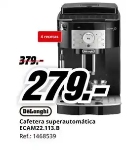 MediaMarkt DELONGHI Cafetera superautomática ECAM22.113.B oferta