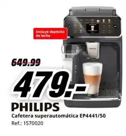 MediaMarkt PHILIPS Cafetera superautomática EP4441/50 oferta