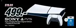 MediaMarkt SONY PSS Pack consola PS5 Slim Digital Edition + Tarjeta PS Plus oferta