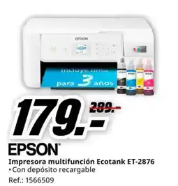 MediaMarkt EPSON Impresora multifunción Ecotank ET-2876 oferta
