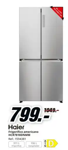 MediaMarkt HAIER Frigorífico americano HCR7818DNMM oferta
