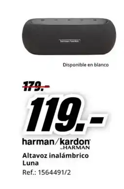 MediaMarkt HARMAN/ KARDON HARMAN Altavoz inalámbrico Luna oferta