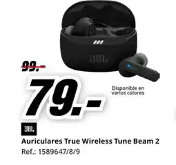 MediaMarkt JBL Auriculares True Wireless Tune Beam 2 oferta