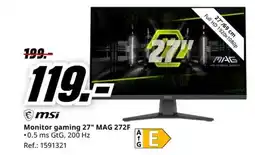 MediaMarkt MSI Monitor gaming 27" MAG 272F oferta