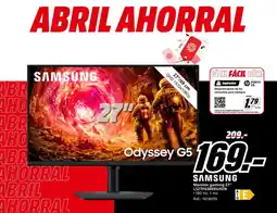 MediaMarkt SAMSUNG Monitor gaming 27" LS27FG506EUXEN oferta