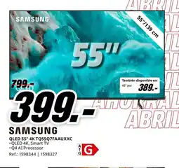 MediaMarkt SAMSUNG QLED 55" 4K TQ55Q7FAAUXXC oferta