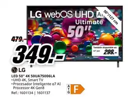 MediaMarkt LG LED 50" 4K 50UA75006LA oferta