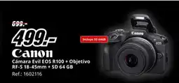 MediaMarkt CANON Cámara Evil EOS R100 + Objetivo oferta
