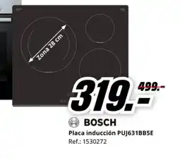 MediaMarkt BOSCH Placa inducción PUJ631BB5E oferta