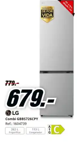 MediaMarkt LG Combi GBBS726CPY oferta