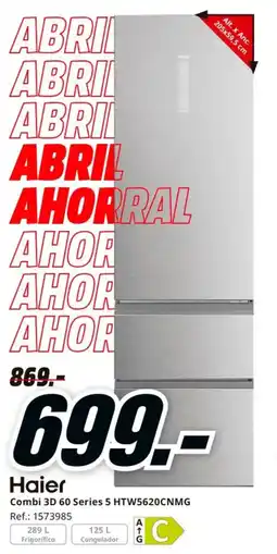 MediaMarkt HAIER Combi 3D 60 Series 5 HTW5620CNMG oferta