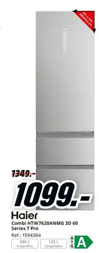 MediaMarkt HAIER Combi HTW7620ANMG 3D 60 Series 7 Pro oferta