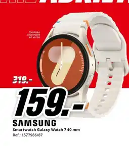 MediaMarkt SAMSUNG Smartwatch Galaxy Watch 7.40 mm oferta