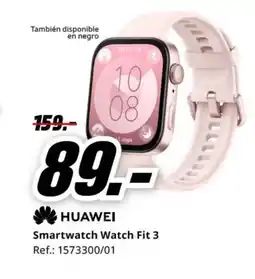 MediaMarkt HUAWEI Smartwatch Watch Fit 3 oferta