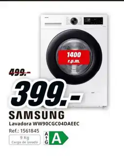 MediaMarkt SAMSUNG Lavadora WW90CGC04DAEEC oferta