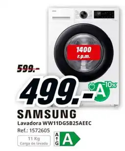 MediaMarkt SAMSUNG Lavadora WW11DG5B25AEEC oferta