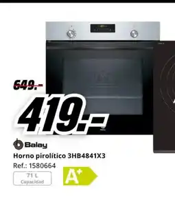 MediaMarkt BALAY Horno pirolítico 3HB4841X3 oferta