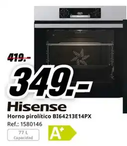 MediaMarkt HISENSE Horno pirolítico BI64213E14PX oferta
