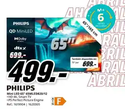 MediaMarkt PHILIPS Mini LED 65" 65MLED820/12 oferta