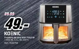 MediaMarkt KOENIC Freidora de aire KAF 71523 B oferta