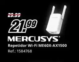 MediaMarkt MERCUSYS Repetidor Wi-Fi ME60X-AX1500 oferta