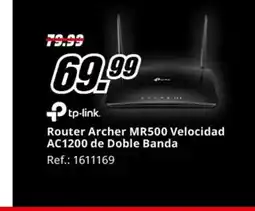 MediaMarkt TP-LINK Router Archer MR500 Velocidad AC1200 de Doble Banda oferta