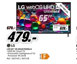MediaMarkt LED 65" 4K 65UA75006LA oferta
