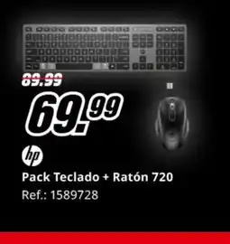 MediaMarkt HP Pack Teclado + Ratón 720 oferta