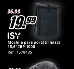 MediaMarkt ISY Mochila para portátil hasta 15,6" IBP-1000 oferta